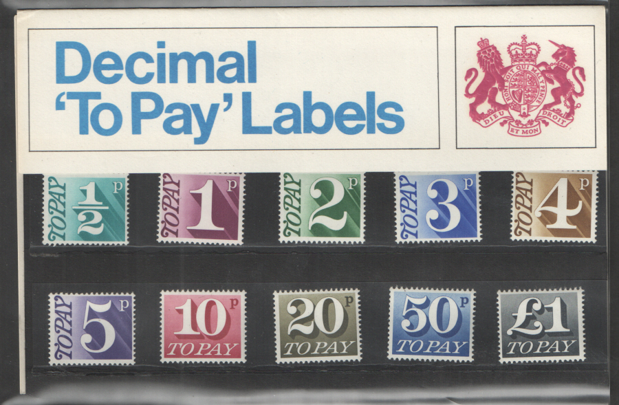 1971 Postage Due / To Pay Royal Mail Presentation Pack 36